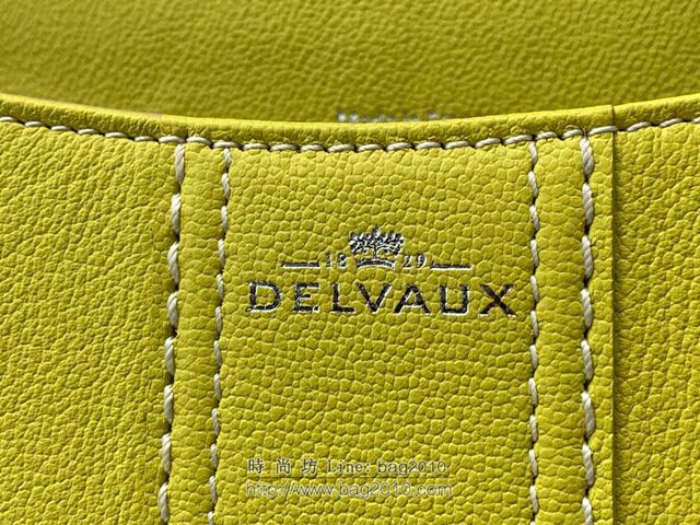 DELVAUX女包 德爾沃比利時單肩包 純手工蜜蠟縫線 德爾沃女手提包 女手拎包 Ds0028手縫茴香綠 Delvaux斜挎包  fcs1396